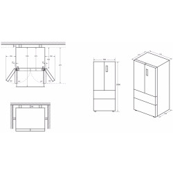 Frigider Haier FD 70 Series 5 HFR5720EWMG (Silver) Thumb