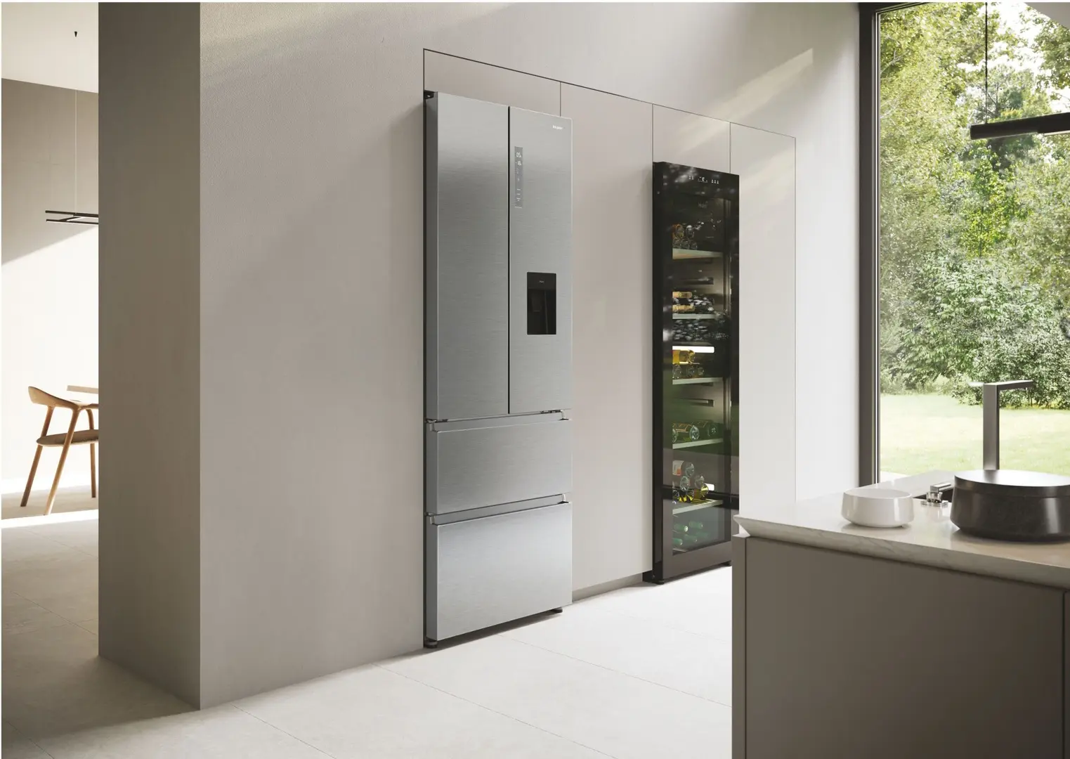 Frigider Haier FD 70 Series 5 HFR5720EWMG (Silver) - 10