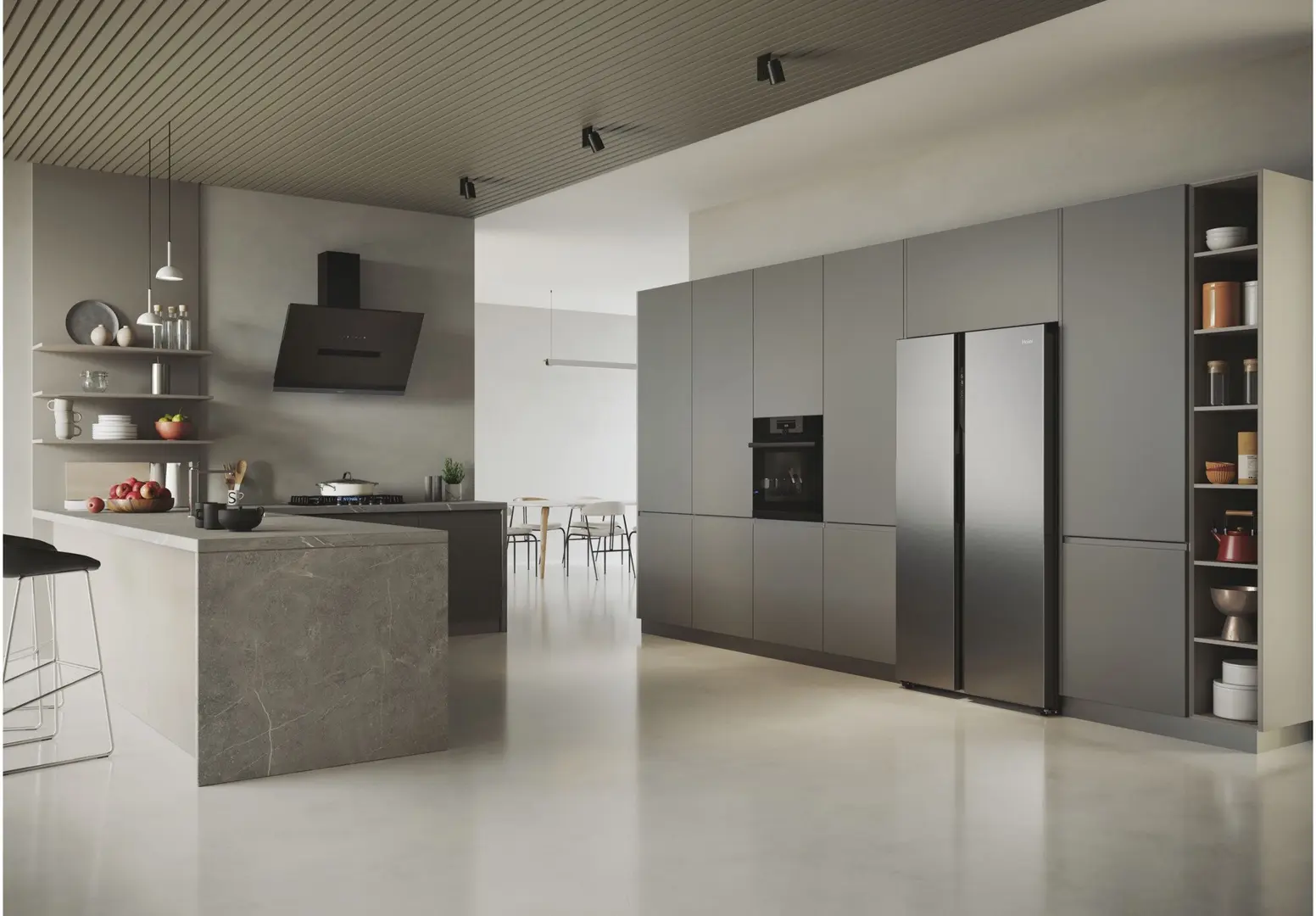 Frigider Haier HSR5918DNMP (Silver)