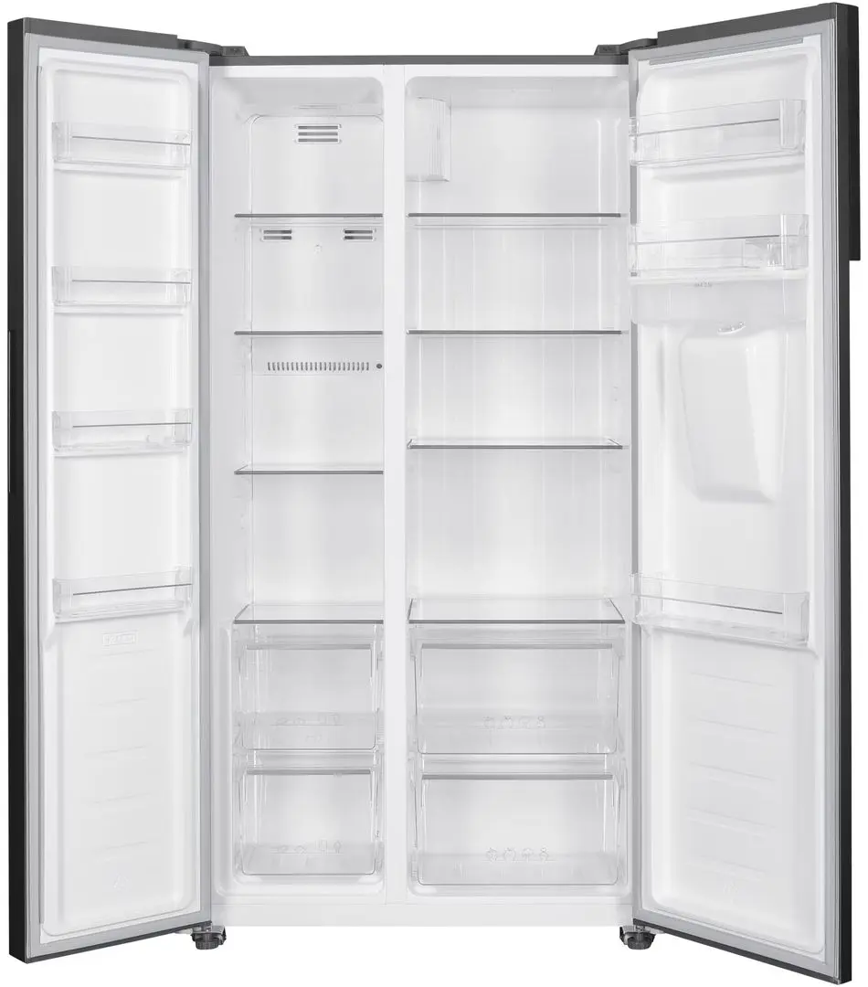 Frigider Heinner HSBS-H439NFXWDE++ (Inox)