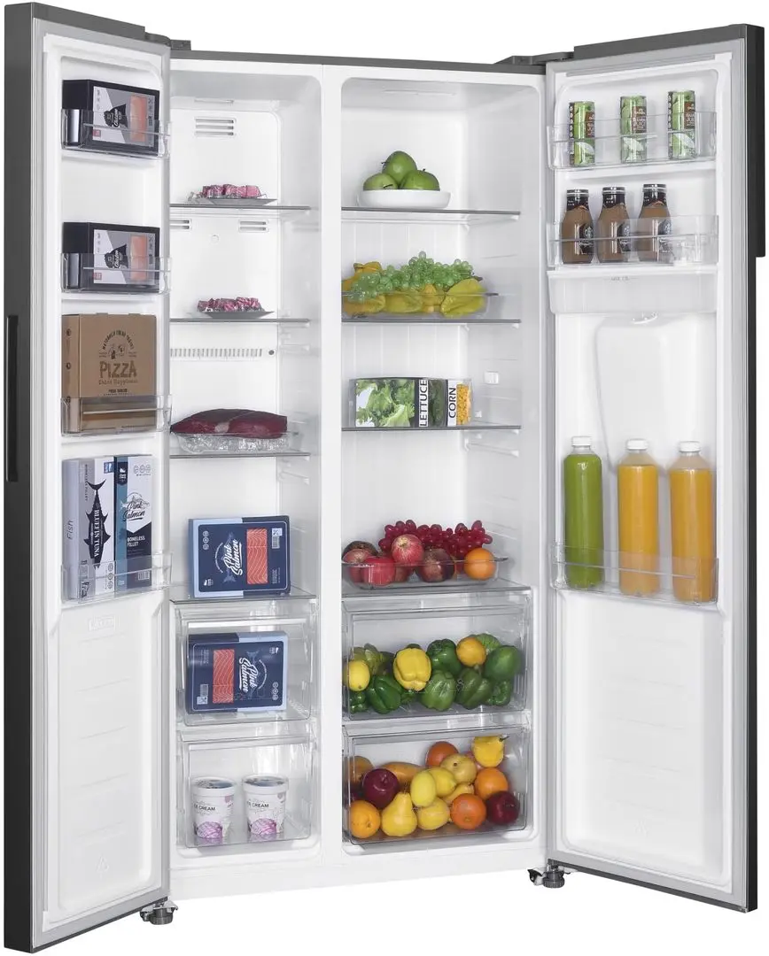 Frigider Heinner HSBS-H439NFXWDE++ (Inox)