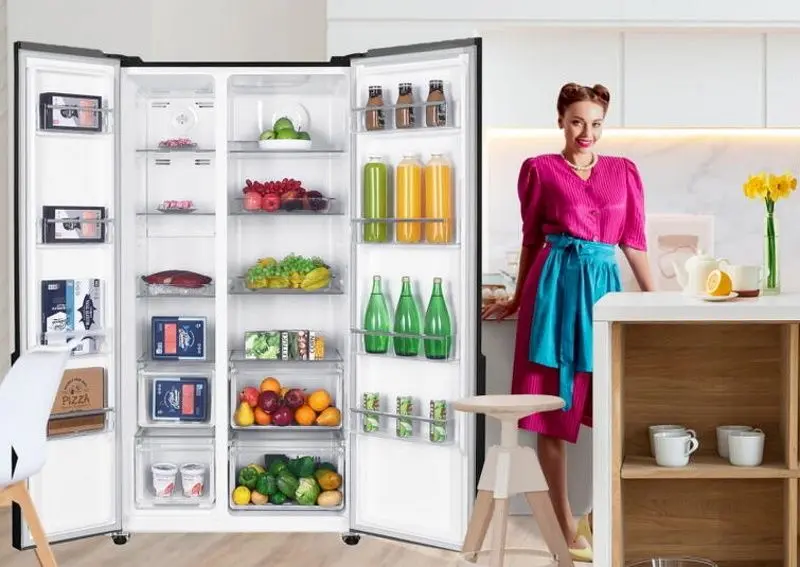 Холодильник Heinner HSBS-HM442NFGBKE++ (Black)