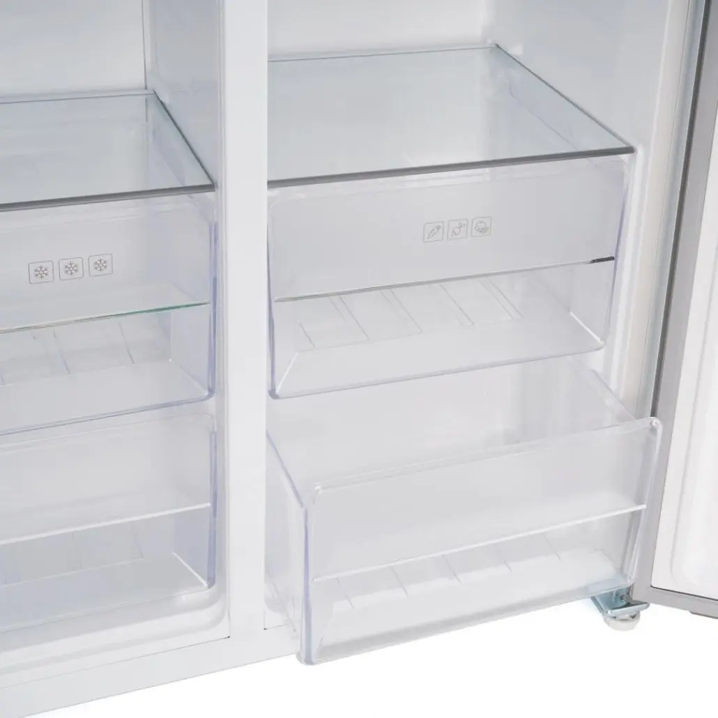 Frigider Heinner HSBS-HM532NFGWHE++ (White/Grey)