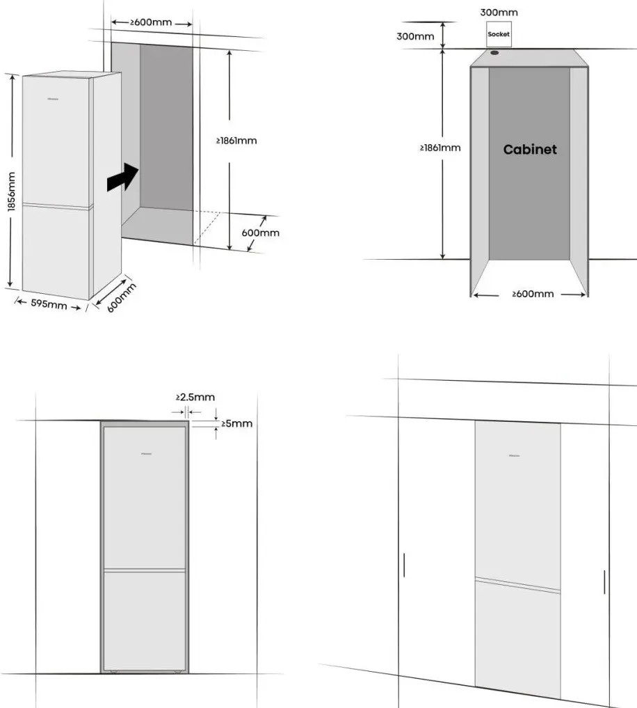 Frigider Hisense RB5K330GSFC (Black)