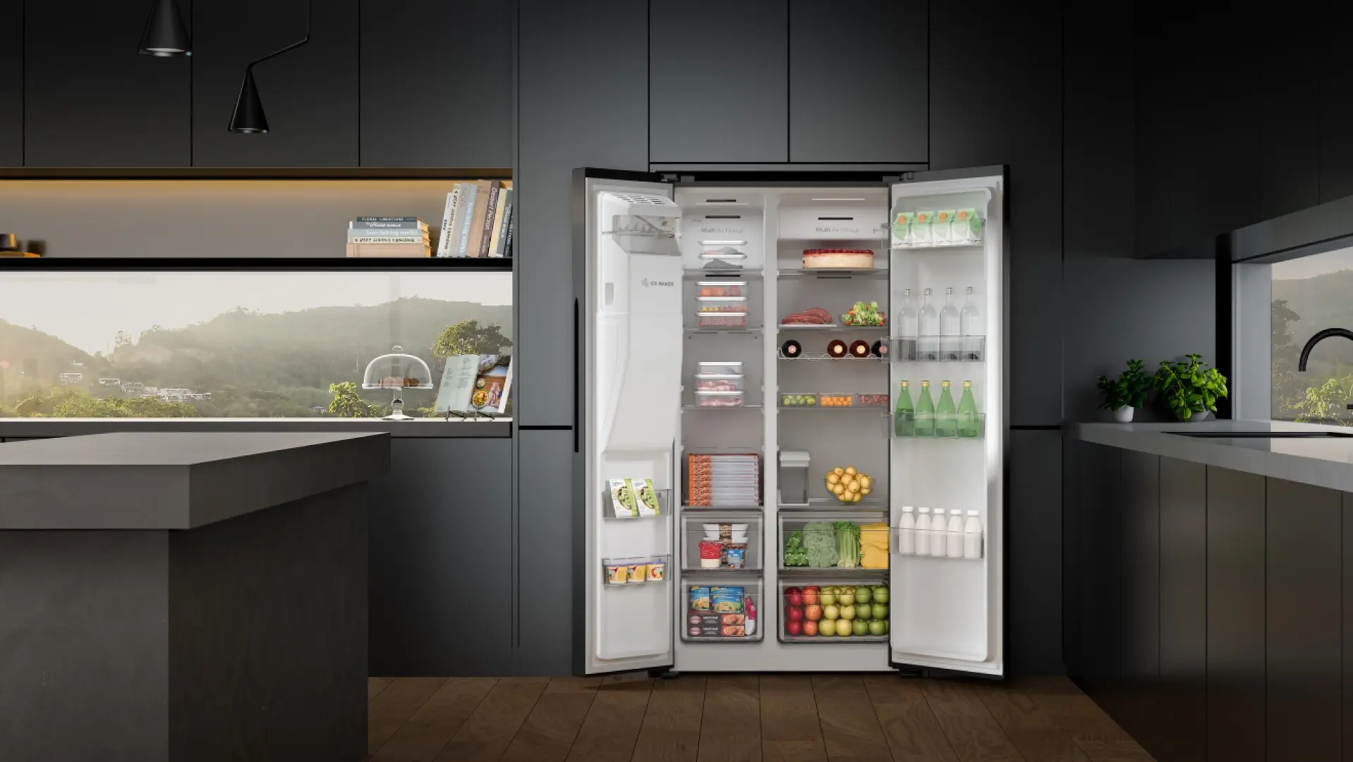 Frigider Hisense RS5P535NTFE (Black)