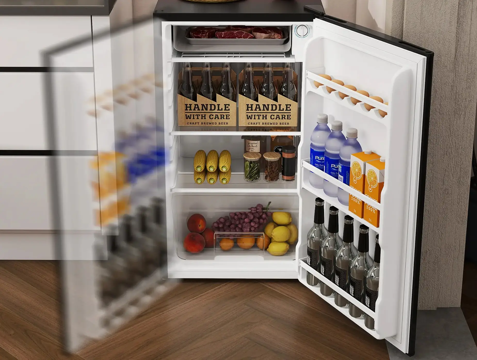 Холодильник HomCom 800-129V90BK (Black) - 4