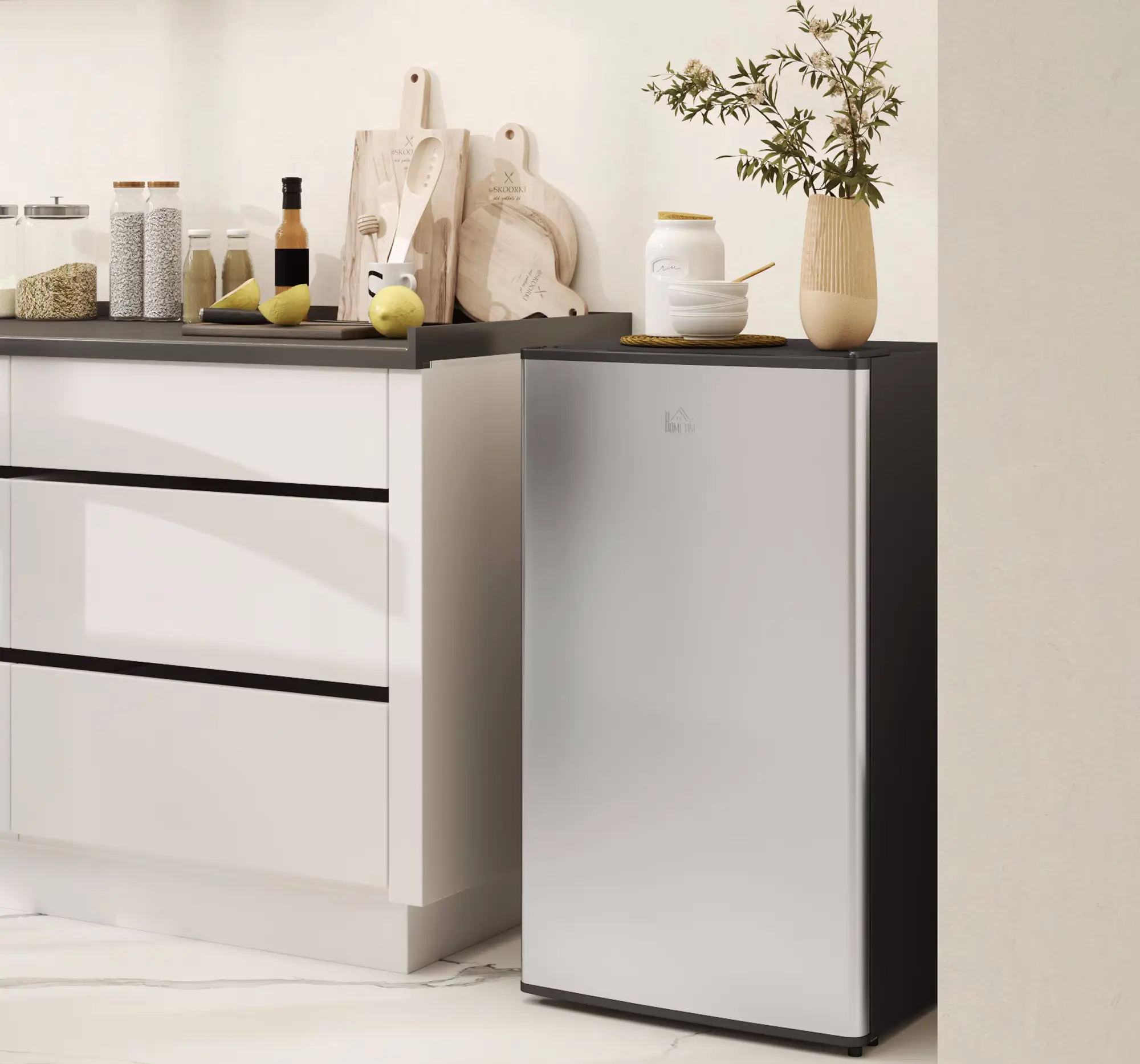 Frigider HomCom 800-129V91SR (Black/Silver) - 3