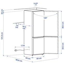 Frigider incorporat Ikea Lagan 118/52L (White) Thumb
