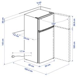 Frigider Ikea Lagan 163/41L (White) Thumb