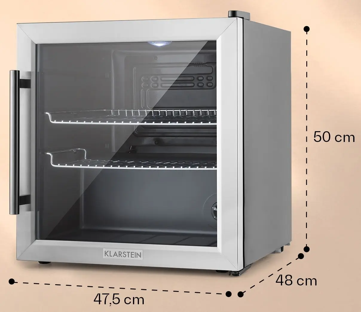 Frigider minibar Klarstein Beersafe 10027671 (Black/Silver)