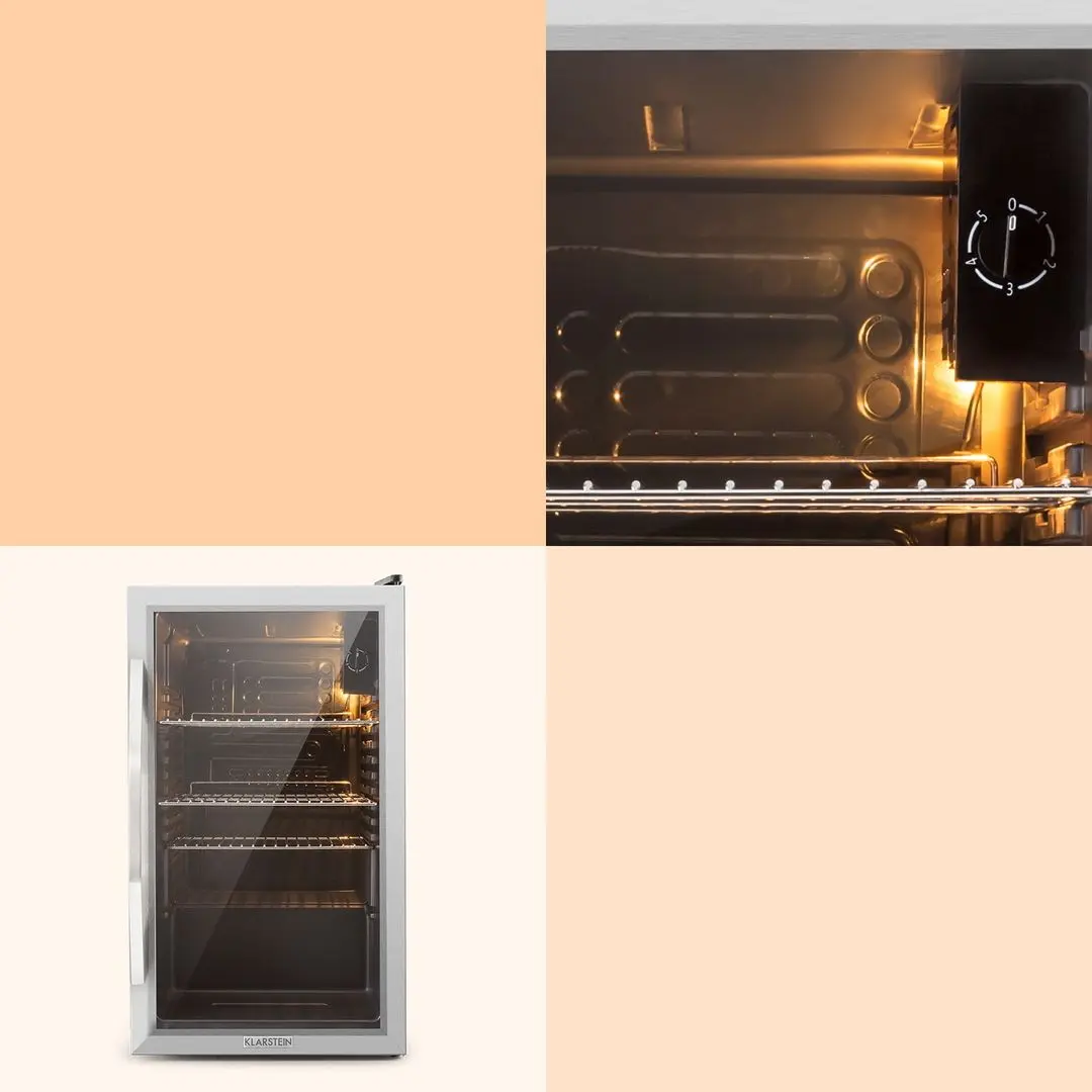 Frigider minibar Klarstein Beersafe 10027673 (Black/Silver)