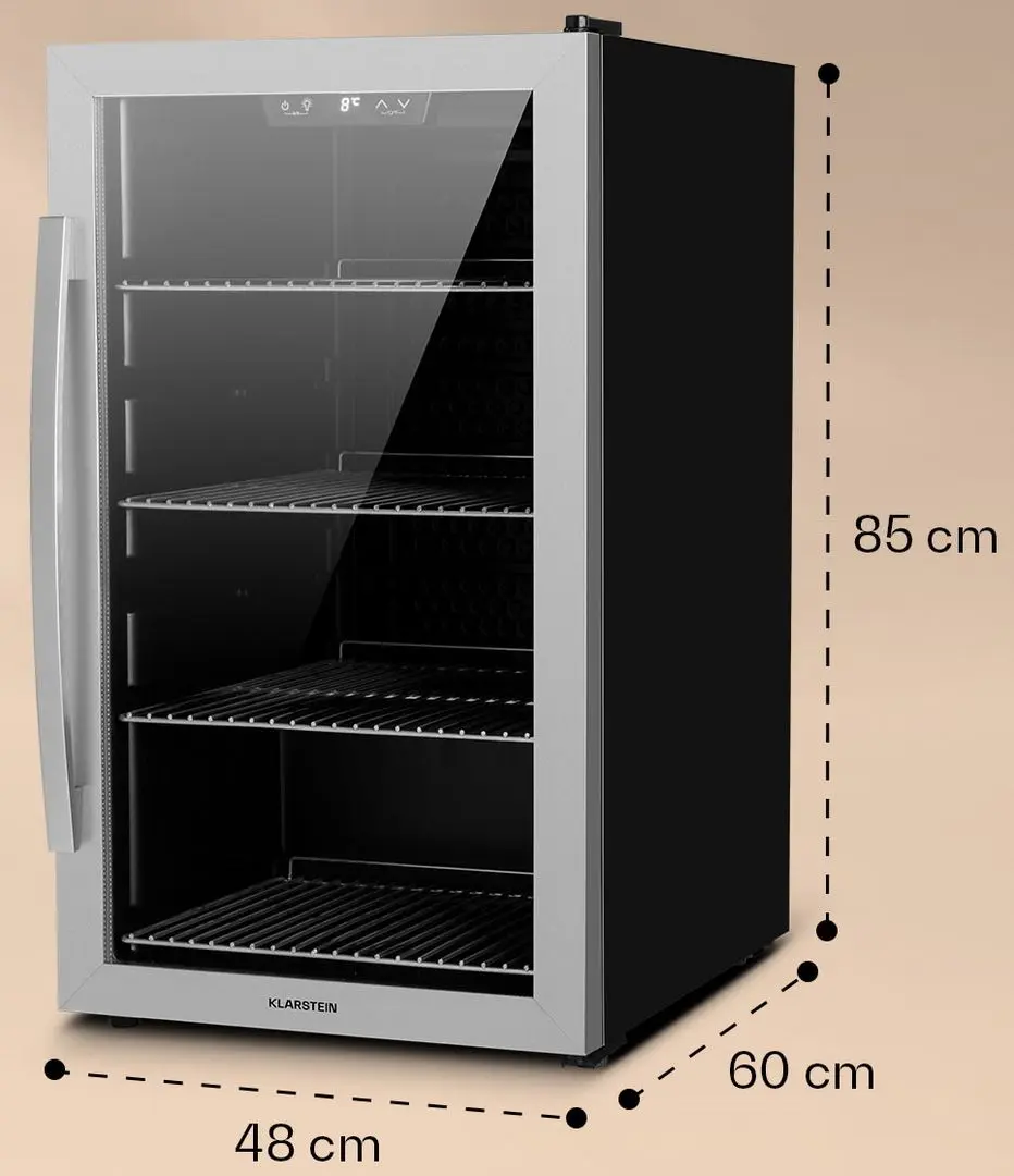 Frigider minibar Klarstein Beersafe 10031929 (Black/Silver)