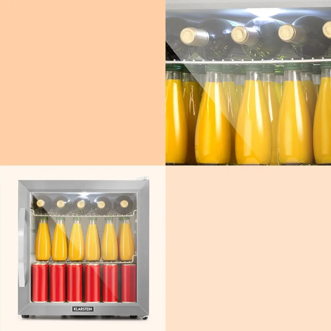 Frigider minibar Klarstein Beersafe 10033121 (White/Silver)