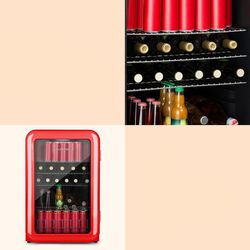 Frigider minibar Klarstein PopLife 10032751 (Red) Thumb