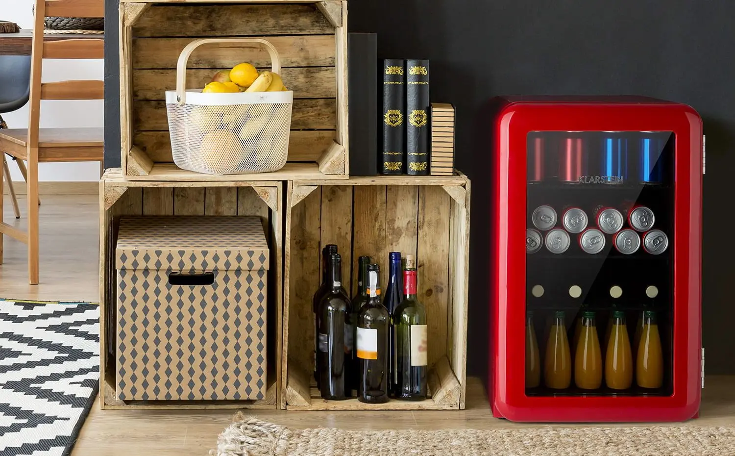Frigider minibar Klarstein PopLife (Red)