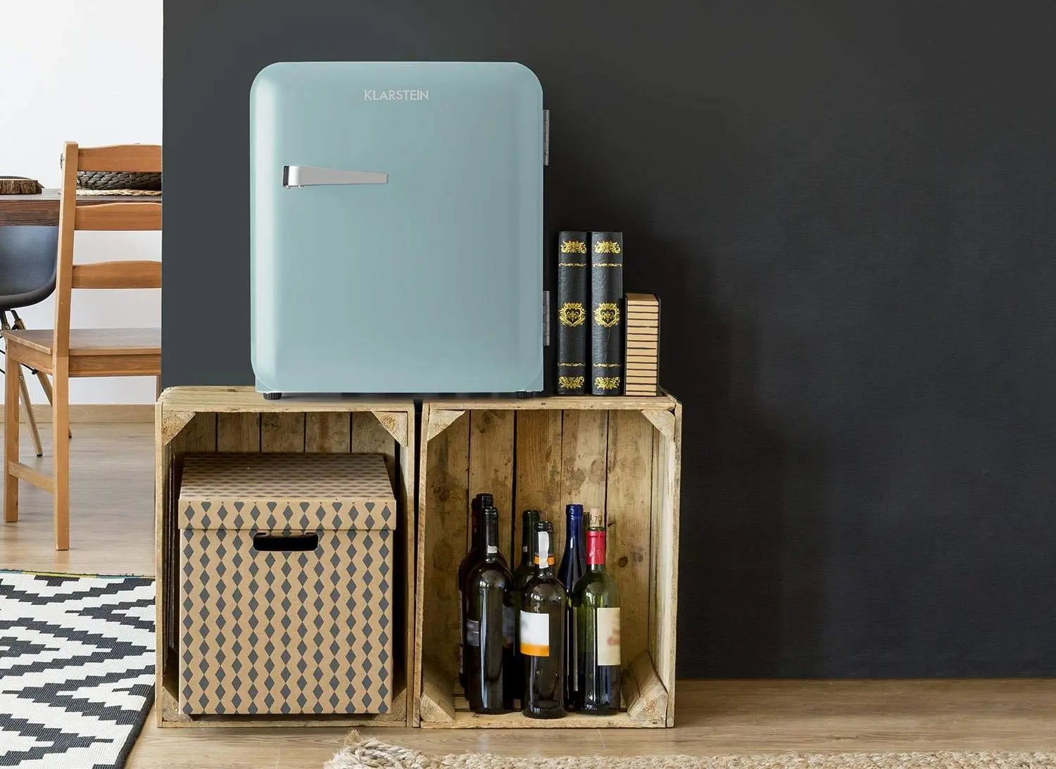 Frigider minibar Klarstein Audrey Mini Retro (Blue)