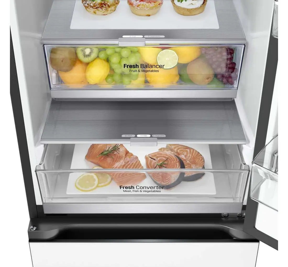 Холодильник LG GBB72TW9DQ (White/Black)