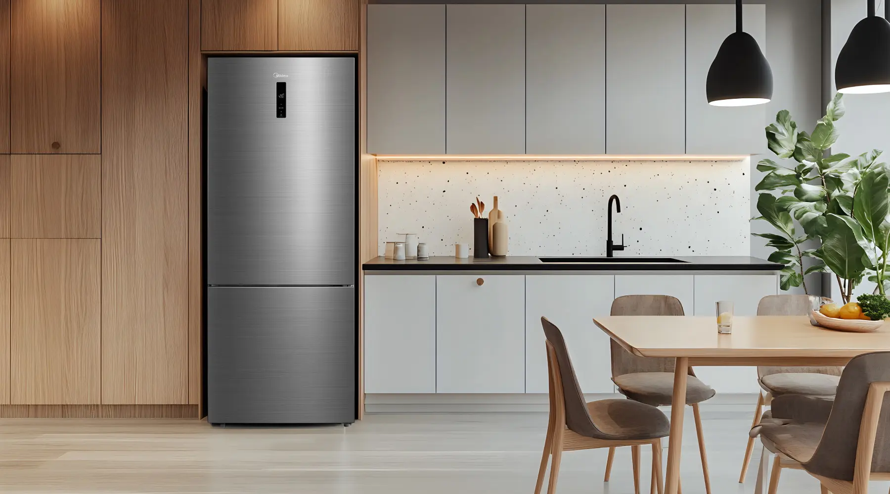 Холодильник Midea MDRB593FGE46 (Inox) - 8