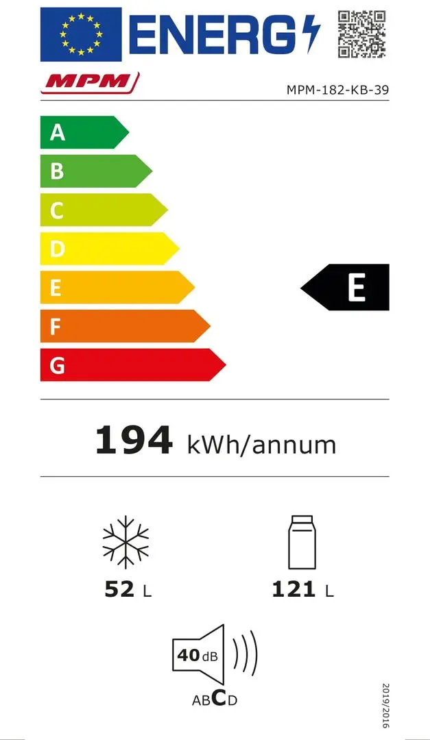 Холодильник MPM MPM-182-KB-39 (Black)