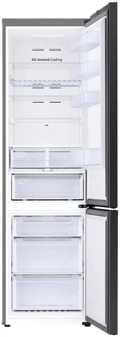 Frigider Samsung Bespoke RB38A6B6239/UA (Beige Wood/Gray)