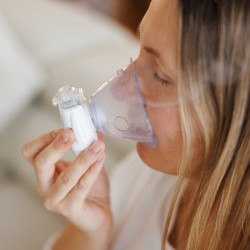 Nebulizator cu ultrasunete BabyOno 1376 (White/Blue) Thumb