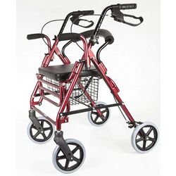 Rolator ortopedic Antar AT51018 (Red/Black)