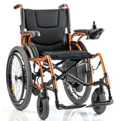 Scaun cu rotile electric Medilife Flex D130AL (Black/Gold)