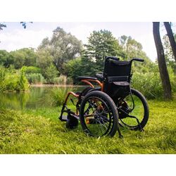 Scaun cu rotile electric Medilife Flex D130AL (Black/Gold) Thumb