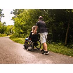 Scaun cu rotile electric Medilife Flex D130AL (Black/Gold) Thumb