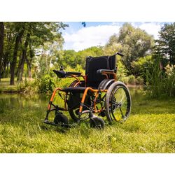 Scaun cu rotile electric Medilife Flex D130AL (Black/Gold) Thumb