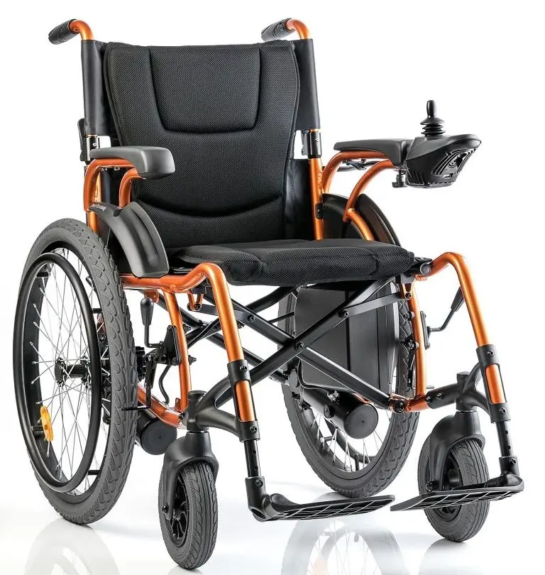 Scaun cu rotile electric Medilife Flex D130AL (Black/Gold)