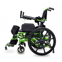 Scaun cu rotile electric cu verticalizator Medilife V5 (Black/Green) Thumb