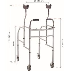 Роллатор ортопедический Moretti RP758S (Grey) Thumb