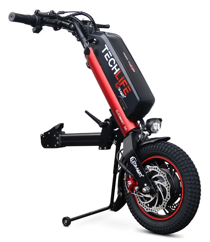 Atasament electric pentru scaun cu rotile Techlife Elesmart (Black/Red)