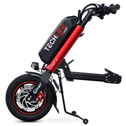 Atasament electric pentru scaun cu rotile Techlife Elesmart (Black/Red)