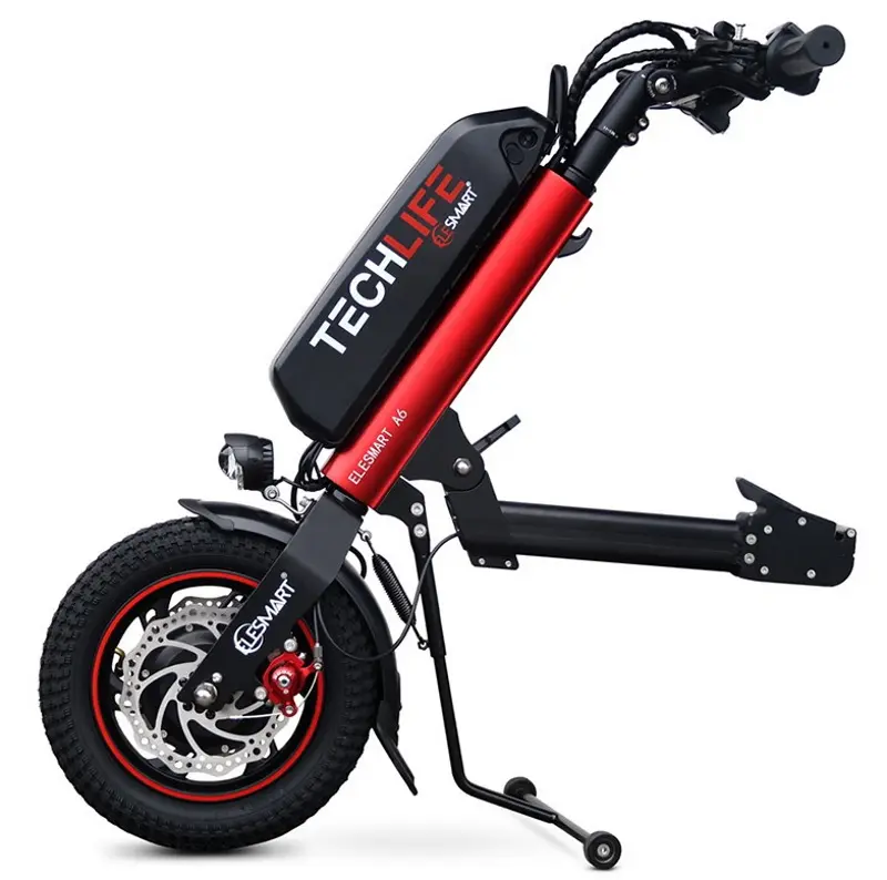 Atasament electric pentru scaun cu rotile Techlife Elesmart (Black/Red)