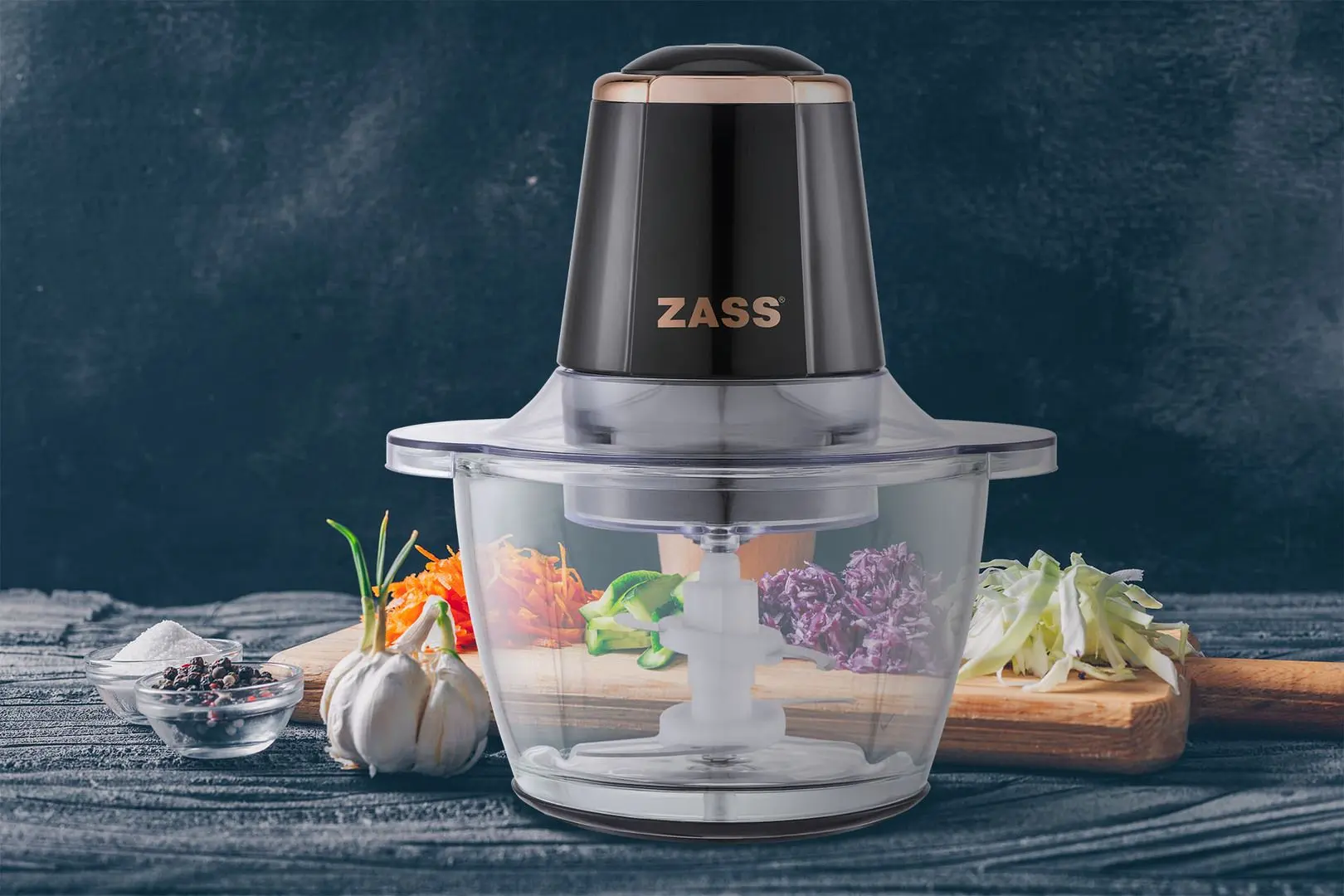 Измельчитель Zass ZCH 21 (Black/Rose Gold)