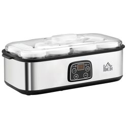 Aparat de iaurt Homcom 800-089V90 (Silver)