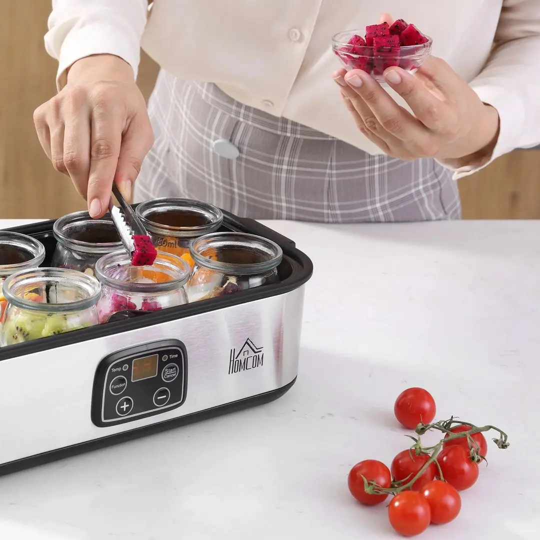 Aparat de iaurt Homcom 800-089V90 (Silver)
