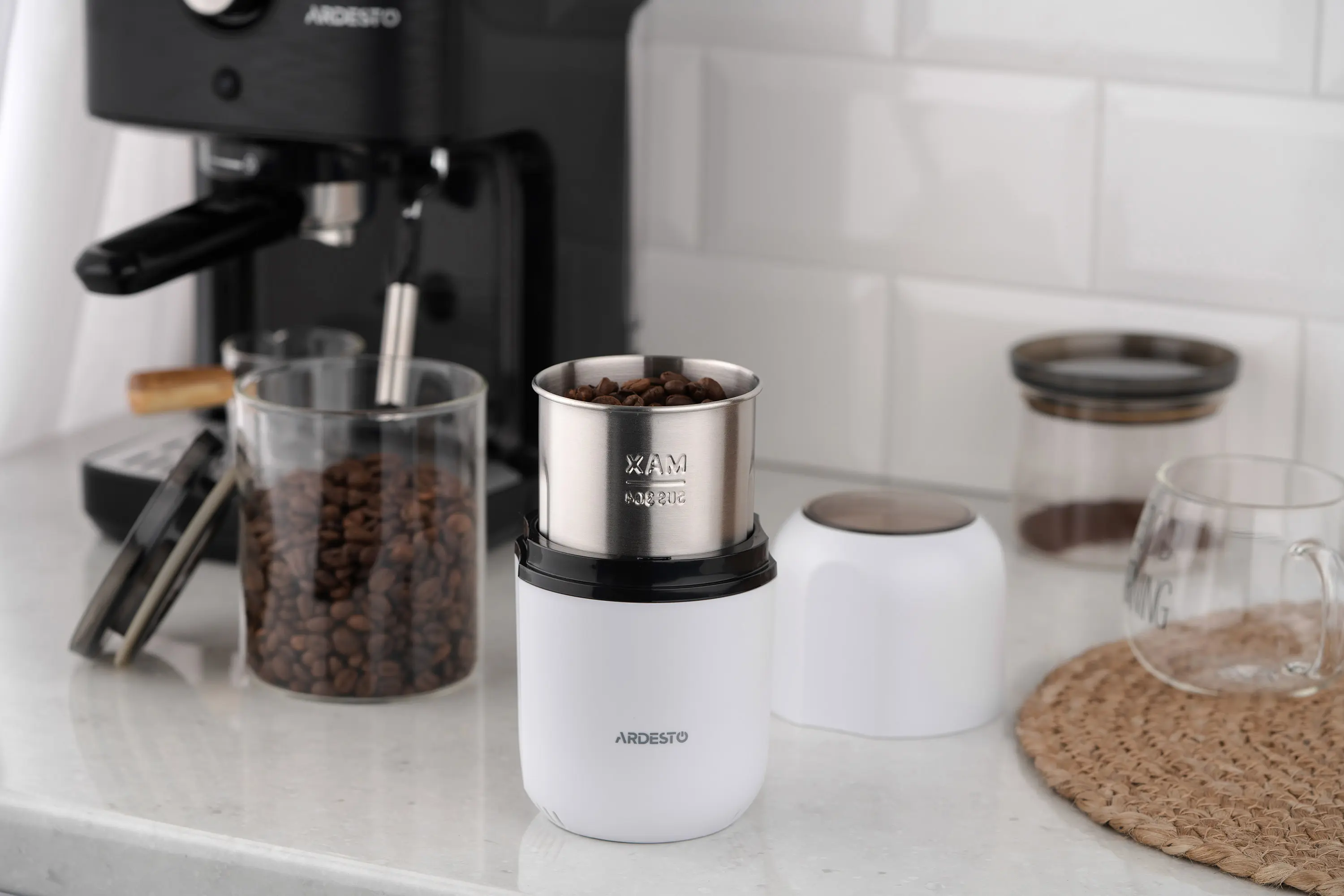 Rasnita de cafea Ardesto KGC-1508W (White) - 8
