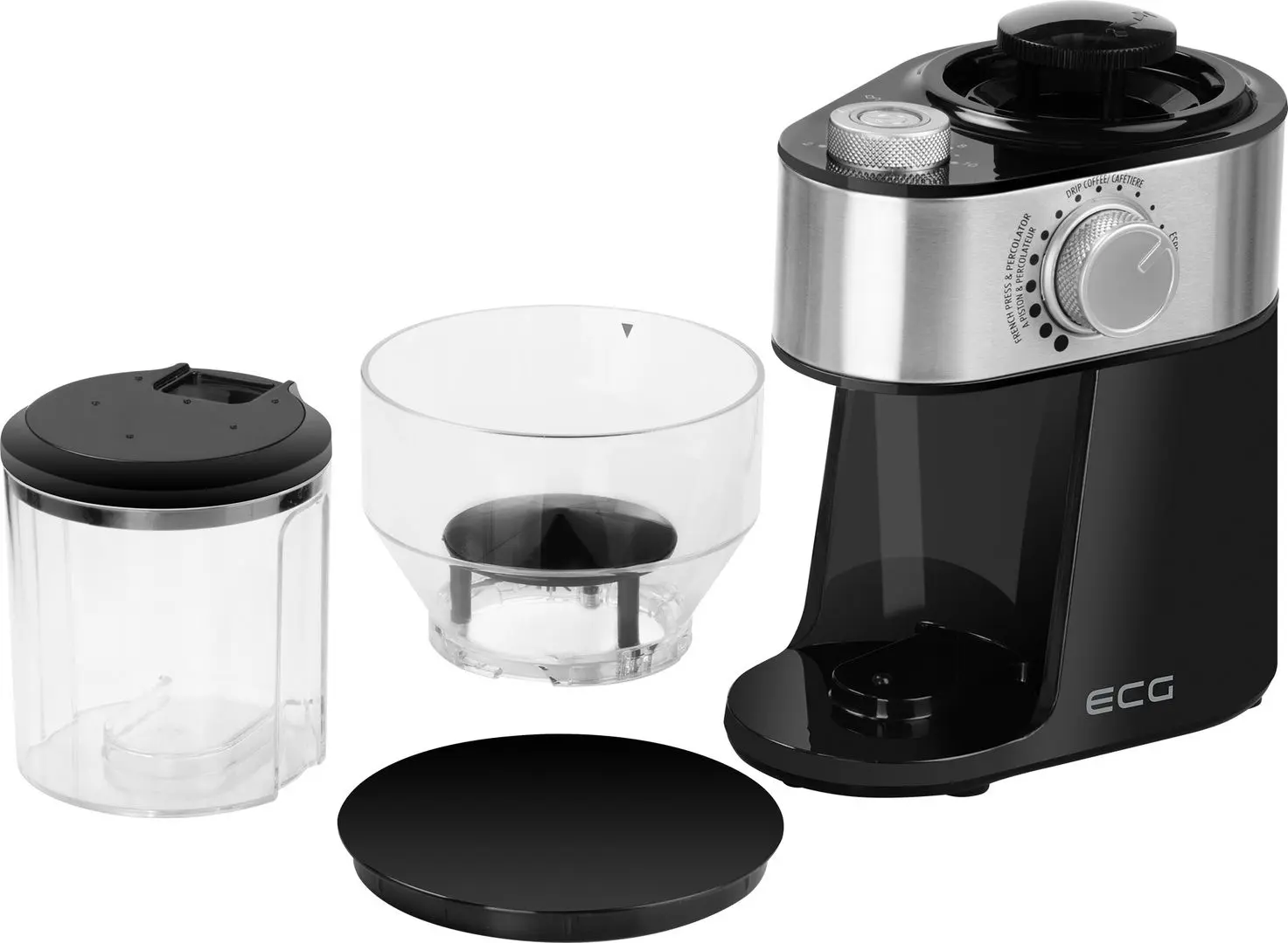 Rasnita de cafea ECG KM 1412 Aromatico (White/Silver)