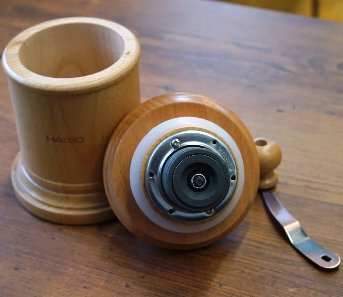 Rasnita de cafea Hario Column CM-502C (Natural)