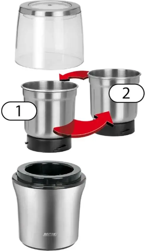 Rasnita de cafea MPM MMK-06M (Inox)