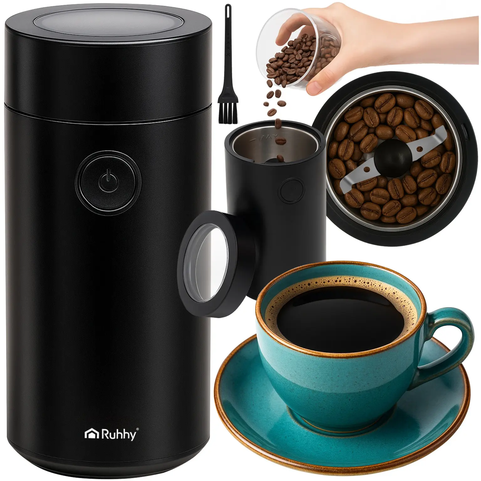 Rasnita de cafea Ruhhy 26219 (Black)
