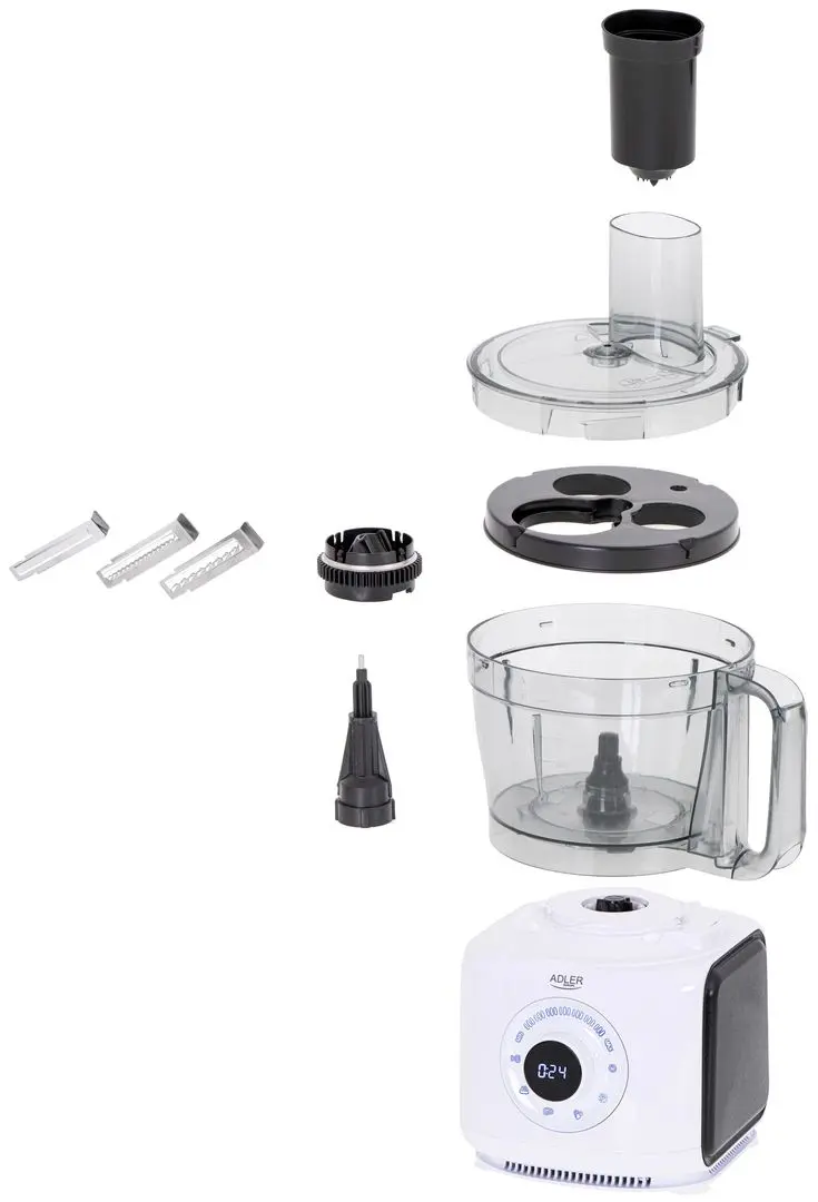 Кухонный комбайн 12в1 Adler AD 4224 (Black/White)