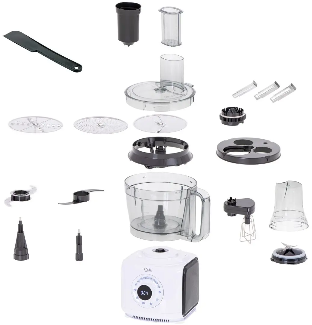 Кухонный комбайн 12в1 Adler AD 4224 (Black/White)