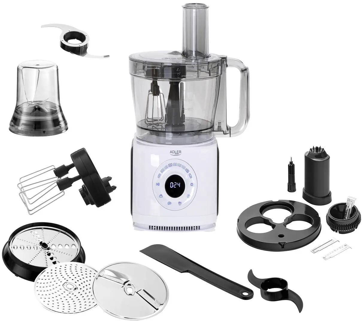 Кухонный комбайн 12в1 Adler AD 4224 (Black/White)