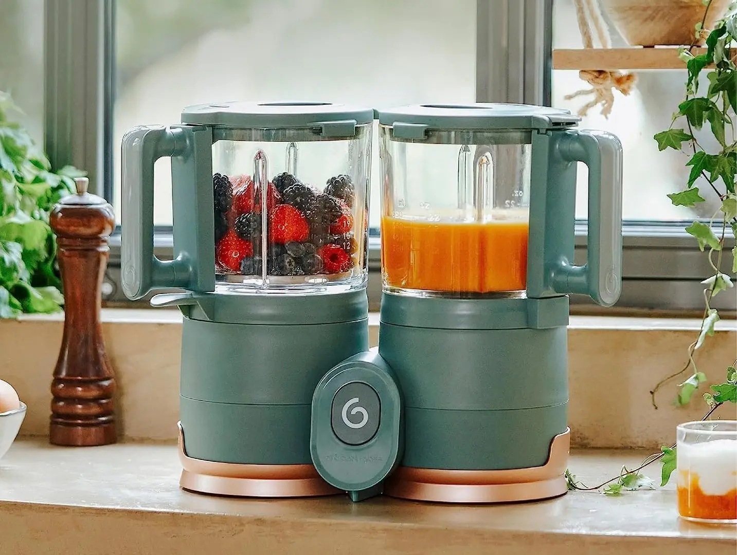 Кухонный комбайн 4в1 Babymoov Nutribaby Glass (Green)