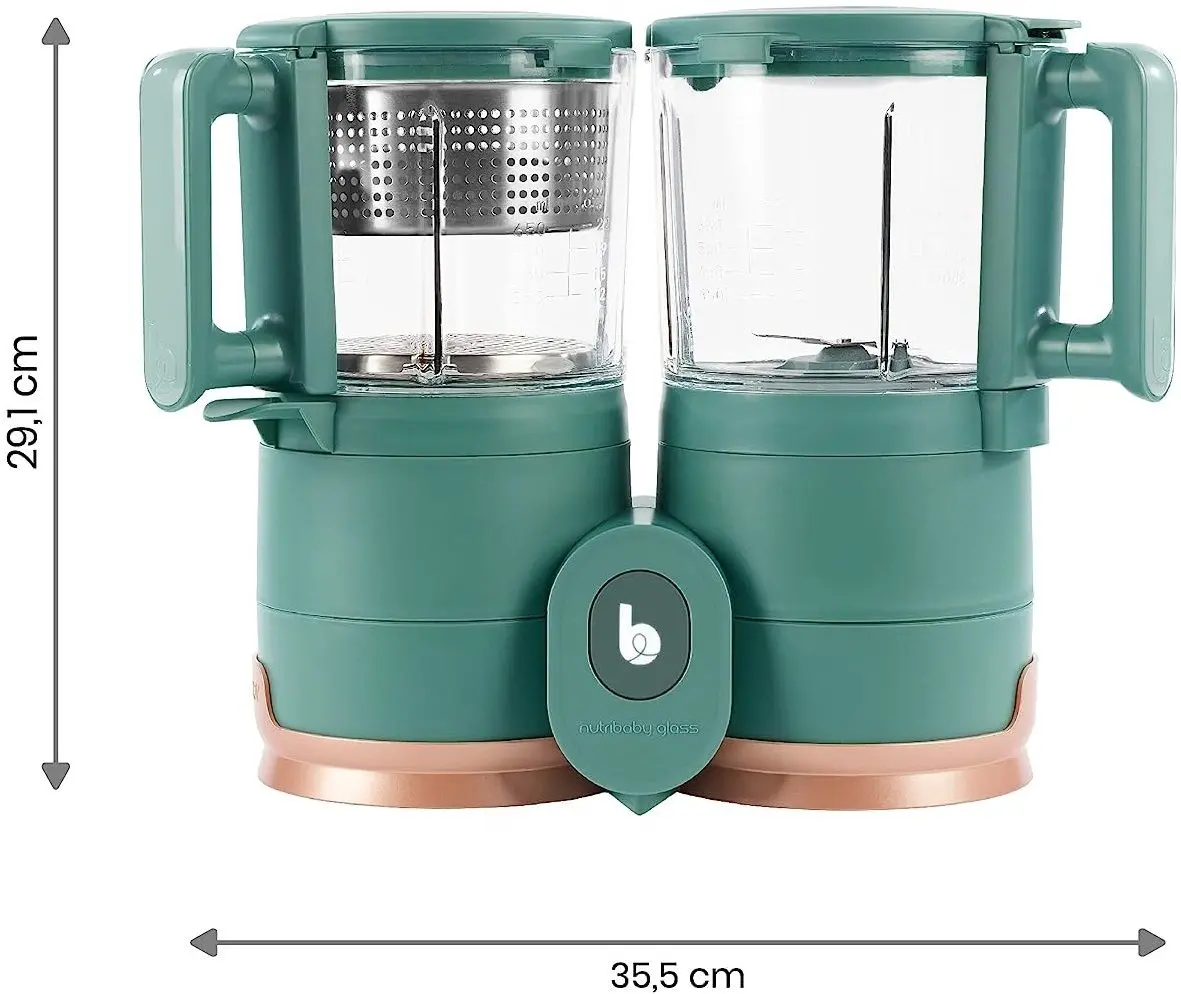 Кухонный комбайн 4в1 Babymoov Nutribaby Glass (Green)