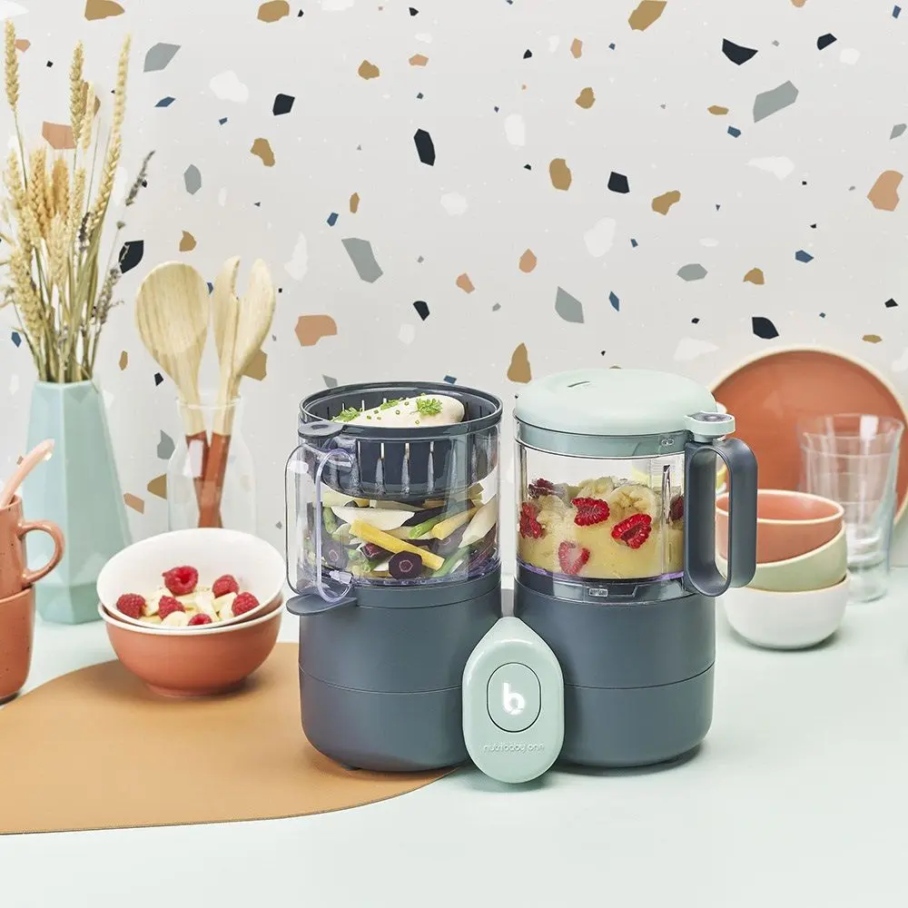 Кухонный комбайн 4в1 Babymoov Nutribaby One (Blue/Mint)